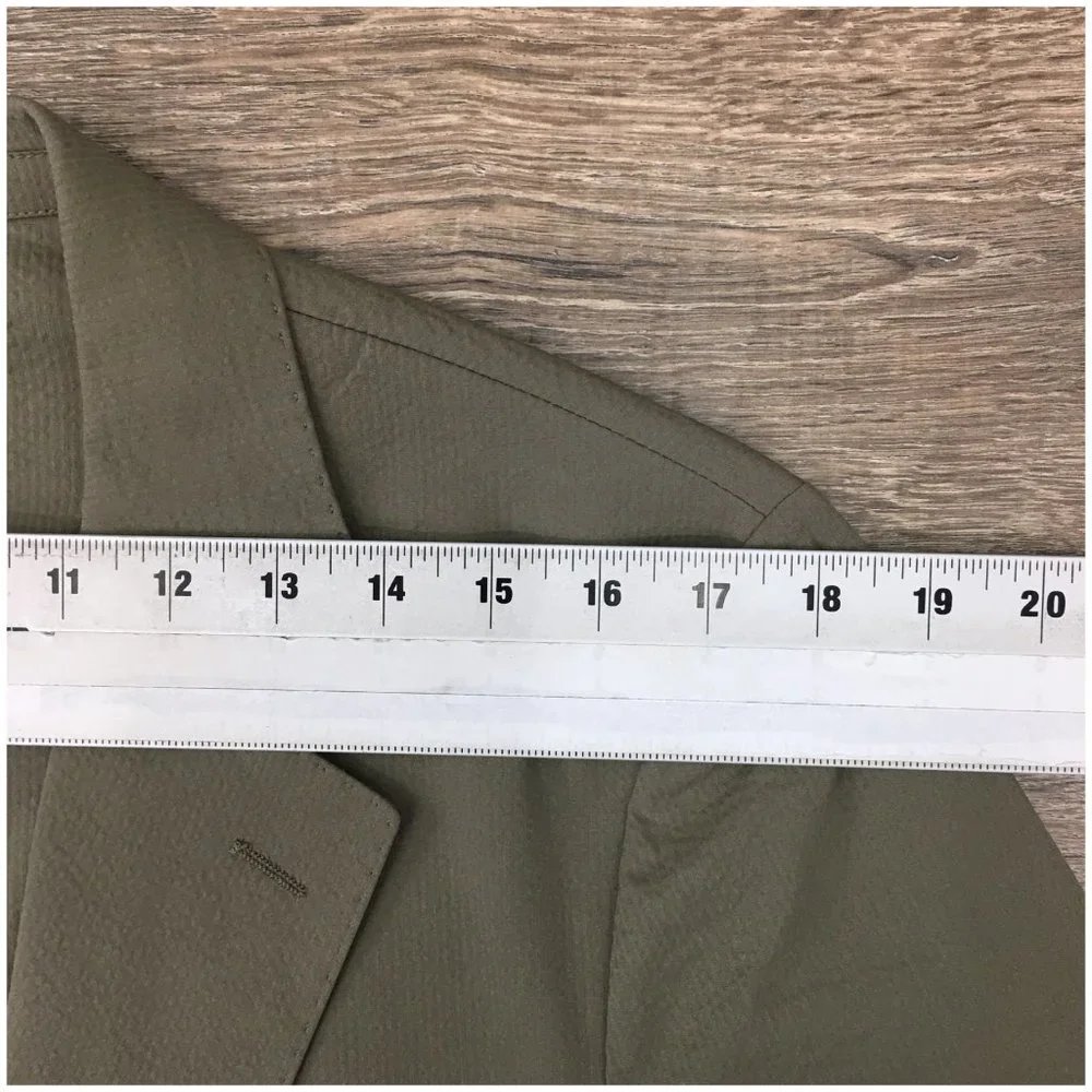 New J Crew Mens Blazer Sport Coat Two Button Casual Jacket Size 38R Cotton Suits